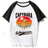 Capybara 3d Print t-shirt ragazzi ragazze moda t-shirt bambini Hip Hop Top Tees Capybara TShirt