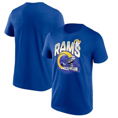 Los Angeles Rams End Around Helm-Grafik-T-Shirt – Herren Image