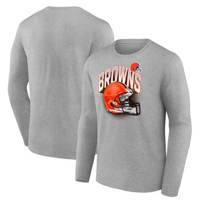 Cleveland Browns End Around Helm-Grafik-Langarm-T-Shirt – Herren Image