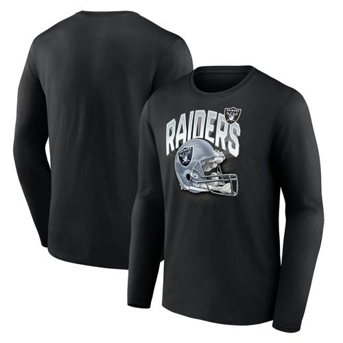 Las Vegas Raiders End Around Helm-Grafik-Langarm-T-Shirt – Herren