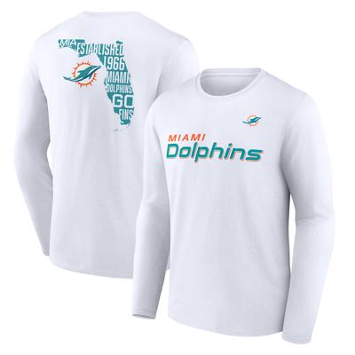 Miami Dolphins Hometown Hot Shot Grafik-Langarm-T-Shirt – Herren Image