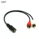 3.5mm 1/8" Stereo Female to 2 RCA Male Jack Adapter Audio Y Cable Splitter 2RCA Adapter Cable
