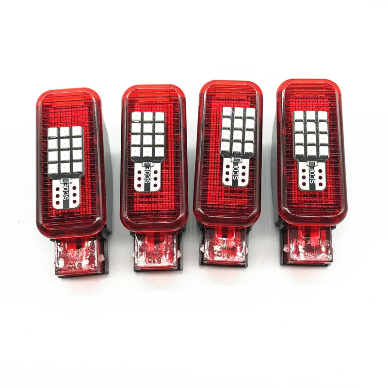 Auto LED Rosso Porta Spia Per Audi A1 A2 A3 S3 A4 B7 B8 S4 A5 A6 C7 S6 A7 A8 S8 Q3 Q5 Q7 TT RS3 RS4