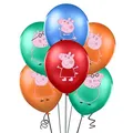 24 Pcs/Set Peppa Pig George Kid Family Birthday Party Balloons Pink Blue Action Figure Toy Shower