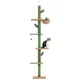 5-Tier Floor to Ceiling Cat Tree Tower Cactus Tall Climbing Tree with Scratching Post Hammock