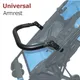 Stroller Bumper Bar Universal Armrest Stroller Accessories Adjustable Handlebar Leather Fit