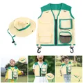 Children Toys Kids Explorer Costume Kit Adventures Suit Including Vest and Hat Dress Up Children