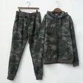 outdoor 2022 Camouflage Suit zipper Cardigan Pullover Women's Casual Sport Pants Sweater two-piece