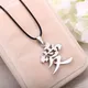 Anime Gaara Gourd Love Logo Chinese Word AI LOVE Pendant Metal Necklace Accessories Action Figure
