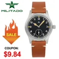 Militado V2 Version Military D12 Watch 36mm AR Sapphire Quartz Movement Watches Waterproof