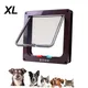 S-XL 3 Colors Cat Flap Door with 4 Way Lock Security Flap Door for Dog Cat Kitten Small Pet Gate