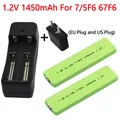 1.2V 1450mAh NIMH Battery with Charger For Sony Walkman MD CD Cassette player 7/5F6 67F6 Ni-Mh