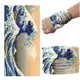 New Ukiyo-e Wave Face Cover Bandana Women Summer Sports Elastic Headband Neck Gaiter Dustproof