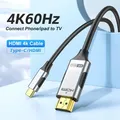 USB C to HDMI Cable 4K 60Hz Type C to HDMI Adapter Cable for MacBook Air iPad Samsung Phone USB C to