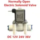 Normally Open Electric Solenoid Valve Magnetic 1/4 " DC 12V 24V 110V 220V Water Inlet Flow Switch