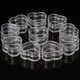 10Pcs Plastic Heart Shape Cream Box Cosmetic for Case Transparent Makeup Contain