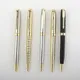 Luxury Metal Rollerball Pen 0.7mm blue Ink Steel Gold Business Signature Pens for School Office