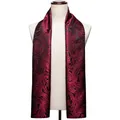 Fashion Silk Scarf Men Women Luxury Band Designer Red Paisley Shawl Banadanna Foulard Pashmina