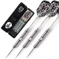 CUESOUL 19/20/22 Grams Steel Tip Darts Brass Barrels Grip Nickle Planting Darts Set with Aluminum