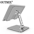 OUTMIX Tablet Stand Desktop Adjustable Stand Foldable Holder Dock Cradle for iPad Pro 12.9 10.2 Air