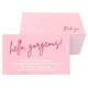 30pcs/pack Thank You Cards Business Pink Express Appreciation Card For Clients and Customers Online