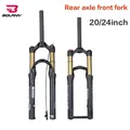 BOLANY 24inch/20inch Mountain Bike Suspension Mtb Air Fork Magnesium Alloy Front Shock Rear Axle