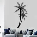 Wall Decal Palm Tree Floral Romantic Vinyl Sticker Living Room Decoration Adornos Para Pared De