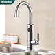 Briwellna Electric Water Heater Kitchen Faucet 2 In 1 With Digital Display Stainless Steel 220V