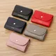 Personalized Letters Fashion Women Short Wallet PU Leather Bifold Wallet Small Coin Purse Business