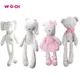 New Style Plush Stuffed Cute Appease Rabbit Bear Animal Toys Infant Baby Comfort Dolls For Children