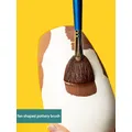 pottery Fan brush Clay cleaning pen Paint pen Acrylic brush Ceramic brush Glaze Filling and