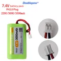 DOUBLEPOW 18650 7.4V Lithium Battery Pack 2200mAh 3000mAh 3500mAh Rechargeable Battery For Megaphone