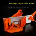 Woodworking Clamping Mitre Box Diagonal Saw Cabinet 45 90 Degree Saw Box Angle Saw Oblique Cutting