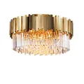 Modern Round Silver Gold Crystal Designer Lamparas De Techo LED Ceiling Lights.Ceiling Light.Ceiling