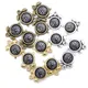 10 pcs Enamel charms antique bronze metal watch pendants fit diy necklace bracelet charms for