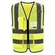 AYKRM 21 Colour （XS-8XL) Hi Vis Viz High Visibility Reflective Zip Pocket Security Waistcoats Jacket