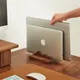 Wooden Vertical Laptop Stand Gravity Locking Holder Adjustable Desktop Notebook Stand Tablet Stand