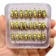 5/10/25Pcs/Box Yellow Simulation Bee Dry Fly Floating Foam Flies Trout Bass Perch Fly Fishing Flies