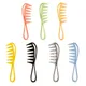 Muticolor Barber Oil Combs Wide Tooth Massage Comb Hair Clipper Curling Salon Kids Brushes Children