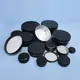 5-250ml Black Aluminum Cans Round Tin Box with Lid Metal Pill Cans Cream Ointment Jars Storage