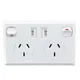 Australian Standard Usb Wall Dual Socket with 2gang Switch Au Plug Adapter Mobile Phone Charging