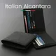 ALCANTARA Wallet Women & Man Card Holder Bag Luxury Artificial Leather Slim Cards Small Thin Card