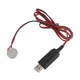 USB to 3V CR2032 Battery Charging Cable Repalce CR2032 3V Battery for CR2032 Button Coin Cell