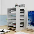 7 Layers Multifunction Document Trays File Papepr Letter Holder Stationery Storage Waterproof Desk