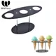 3 Hole Reusable Detachable DIY Acrylic Ice Cream Display Stand Baking Cake Cones Cupcake Cooling