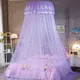 Summer Princess Wind Mosquito Net Creative Elegant Round Lace Border Insect Bed Canopy Net Bedroom