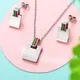 Wholesale Stainless Steel Charms Earrings Necklace Set Famous Brand Wedding Women Girls Jewelry Sets