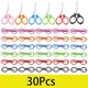 30Pcs Folding Scissors Stretchable Preschool Scissors Stainless Steel Portable Foldable Scissors