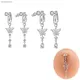 Faux Fake Belly Butterfly Fake Belly Piercing Clip On Umbilical Navel Fake Pircing Zircon Cartilage