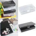 1pc Plastic Storage Box Makeup Organizer Clear Square Diamond Painting Plastic Box Cosmetics Storage